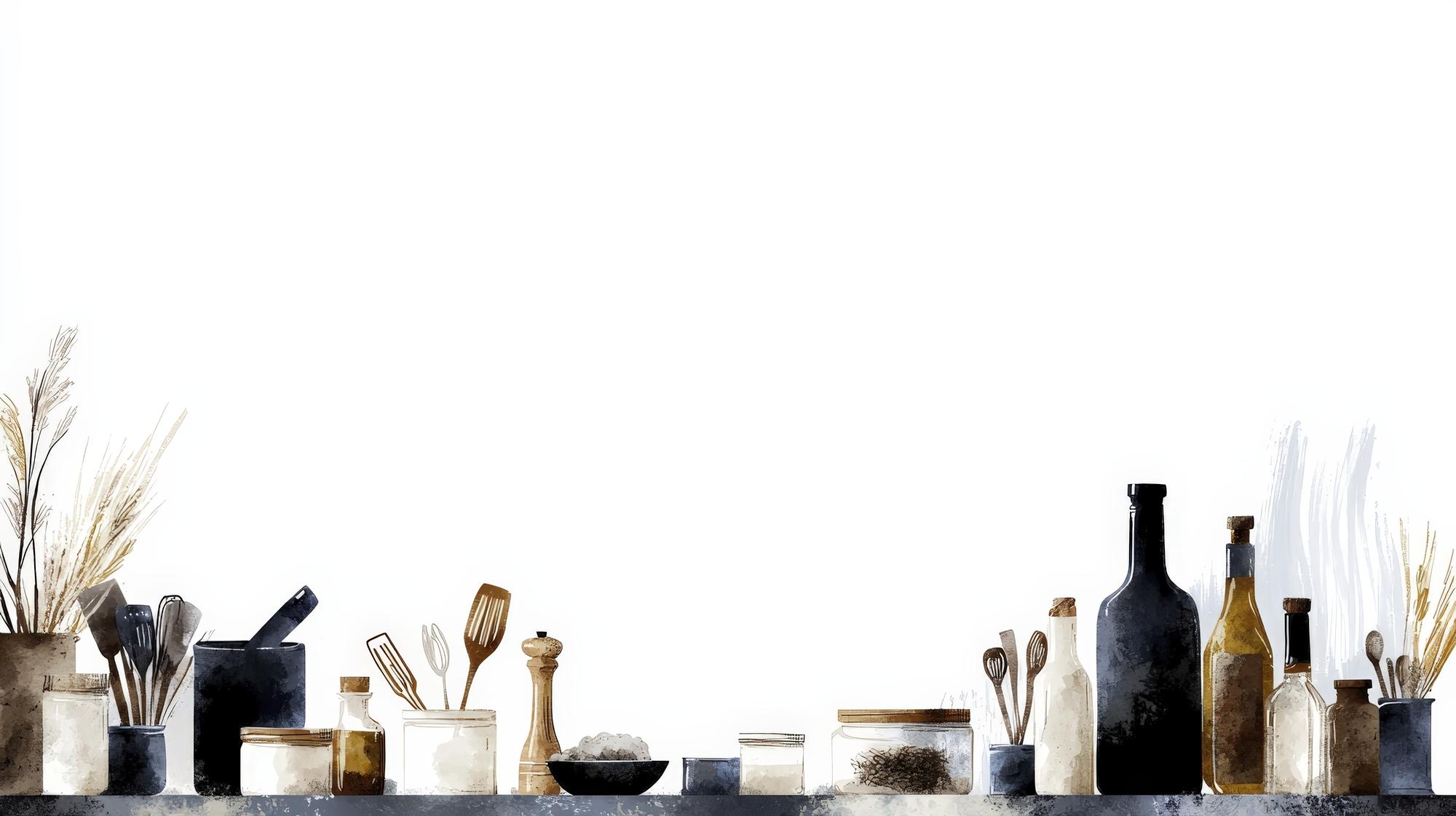 Studio cucina con attrezzature moderne